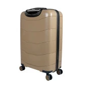Bagacar Ultra Hafif Silikon 3lü Set Valiz Kahve+ETİKET HEDİYELİ! - 5