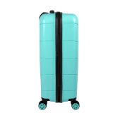 Bagacar Ultra Hafif Kırılmaz Silikon 3lü Set Valiz Mint+ETİKET HEDİYELİ! thumbnail 4