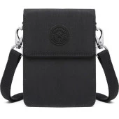 Smart Bags Küçük Telefonluk Kadın Çantası Krinkıl Kumaş 3173 Siyah - 1