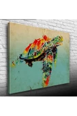 Renkli Kaplumbağa Canvas Tablo (50x70) thumbnail 1