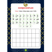 Arapça Alfabe ve Sayılar YAZ-SİL Kitabı - 5