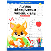Alfabe Öğreniyorum YAZ-SİL Kitabı - 1