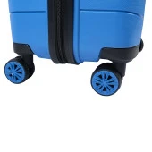 Bagacar Ultra Hafif Kırılmaz Silikon Orta Boy Valiz Mavi+ETİKET HEDİYELİ! - 6