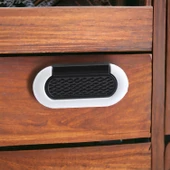 Midas Kulp Mobilya Mutfak Dolabı Çekmece Dolap Kulpları Kapak Kulpu Kulbu Siyah Beyaz 64 mm Metal thumbnail 5