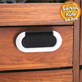 Midas Kulp Mobilya Mutfak Dolabı Çekmece Dolap Kulpları Kapak Kulpu Kulbu Siyah Beyaz 64 mm Metal thumbnail 1