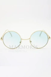 MARMORİS Yuvarlak Şeker Renkli Kadın Güneş Gözlüğü Uv400 MAR-0076-3 - 1