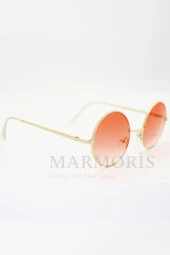 MARMORİS Yuvarlak Şeker Renkli Kadın Güneş Gözlüğü Uv400 Pembe MAR-0076-2 - 2