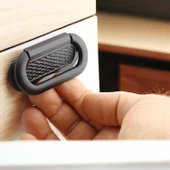 Midas Kulp Mobilya Mutfak Dolabı Çekmece Dolap Kulpları Kapak Kulpu Kulbu Siyah 64 mm Metal - 6