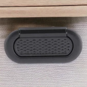 Midas Kulp Mobilya Mutfak Dolabı Çekmece Dolap Kulpları Kapak Kulpu Kulbu Siyah 64 mm Metal - 5