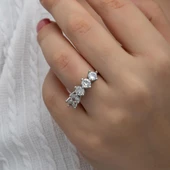 Kraliçe Taçı Gümüş Beştaş Yüzük thumbnail 7