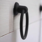 Halka Düğme Sarkaç Siyah Kulp Mobilya Mutfak Dolabı Çekmece Dolap Kulpları Kapak Kulpu Kulb Metal thumbnail 3