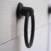 Halka Düğme Sarkaç Siyah Kulp Mobilya Mutfak Dolabı Çekmece Dolap Kulpları Kapak Kulpu Kulb Metal thumbnail 6