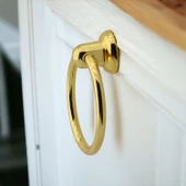 Halka Düğme Sarkaç Gold Kulp Mobilya Mutfak Dolabı Çekmece Dolap Kulpları Kapak Kulpu Kulbu Metal - 2