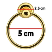 Halka Düğme Sarkaç Gold Kulp Mobilya Mutfak Dolabı Çekmece Dolap Kulpları Kapak Kulpu Kulbu Metal - 5