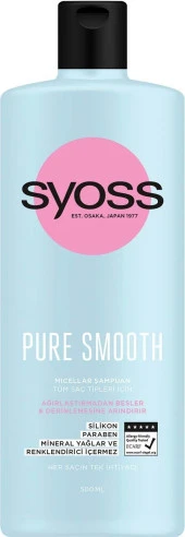 Syoss Pure Smooth Micellar Şampuan 500Ml X 2 thumbnail 3
