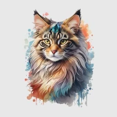 Renkli Kedi Posteri, Premium Baskı Poster, Statik Akıllı Kağıt, Kedili Poster (Yapay Zeka Tasarım) thumbnail 7