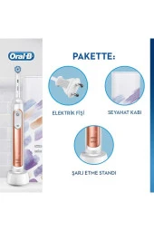 Oral-B Genius X AI Art of Brushing RoseGold Şarj Edilebilir Diş Fırçası Seyahat Kabı 456432 (4210201295594) - 2