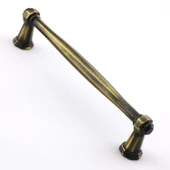 Sütun Eskitme Antik Sarı 128 mm Metal Mobilya Mutfak Çekmece Dolap Dolabı Kulpu Kulbu Kulpları - 3