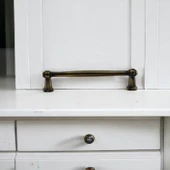 Sütun Eskitme Antik Sarı 128 mm Metal Mobilya Mutfak Çekmece Dolap Dolabı Kulpu Kulbu Kulpları - 4