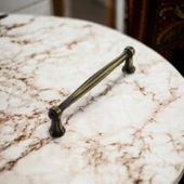 Sütun Eskitme Antik Sarı 128 mm Metal Mobilya Mutfak Çekmece Dolap Dolabı Kulpu Kulbu Kulpları - 5