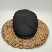 Kare Dikişli Erkek Kasket Siyah Renk - 9