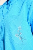 Cebi Çiçek Taşlı Tunik Mavi thumbnail 4