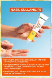 Garnier C Vitamini Parlak Günlük Güneş Koruyucu Fluid Yüz Kremi 50 Spf 40 ml - 8
