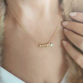 Vaoov 925 Ayar Gümüş İncili İsim Kolye thumbnail 1