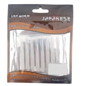 Japanese LRF Worm Silikon Solucan Yem 6cm 8'li Renk 20 - 1