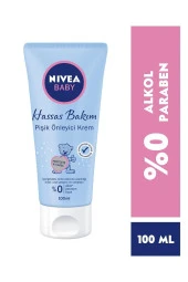 Nivea Baby Pişik Önleyici Krem 100Ml, Hassas Bebek Cilt, Bebek Bakımı,Alkolsüz, Parabensiz - 1