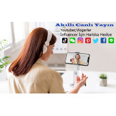 TechTic Yüz İzleme 360 Derece Telefon Tutucu Vlog Canlı Yayın Selfie Telefon Gimbali - 8