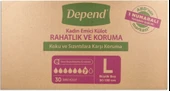 Depend Emici Külot Hasta Bezi Large - Büyük Kadın 150 Adet (5PK*30) - 2