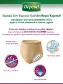 Depend Emici Külot Hasta Bezi Medium - Orta Kadın 120 Adet (4PK*30) thumbnail 2
