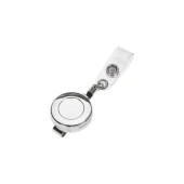 İnox Yoyo Metal Kaplamalı Yaka Kartı Tutacağı Yoyo (50 Li Paket) - 1