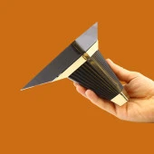 Mobilya Kanepe Çekyat Sehpa TV Ünitesi Koltuk Ayağı Baza Ayak Köşe 14 cm Siyah Altın thumbnail 4