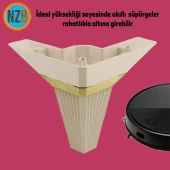 Mobilya Kanepe Çekyat Sehpa TV Ünitesi Koltuk Ayağı Baza Ayak 12 cm Krem Altın thumbnail 6