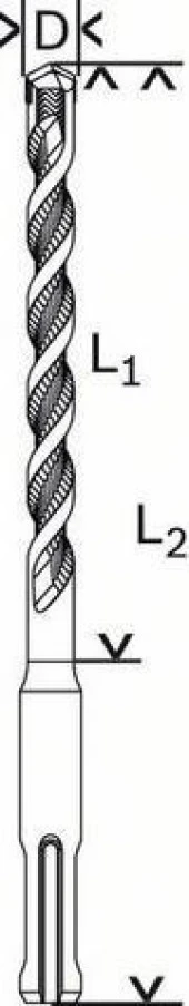 Bosch SDS PLUS-1 12X160 Hilti Ucu thumbnail 2