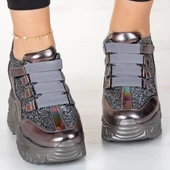 Erkan Saçmacı Alexandria Platin Gizli Dolgu Günlük Ayakkabı thumbnail 4