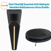 Nota Lüks Mobilya Kanepe Sehpa Tv Ünitesi Koltuk Ayağı Baza Ayakları Siyah Sarı Altın 16 Cm thumbnail 5