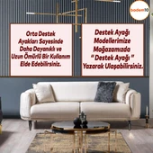 Nota Lüks Mobilya Kanepe Sehpa Tv Ünitesi Koltuk Ayağı Baza Ayakları Siyah Sarı Altın 16 Cm thumbnail 7