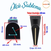 Nota Lüks Mobilya Kanepe Sehpa Tv Ünitesi Koltuk Ayağı Baza Ayakları Siyah Sarı Altın 16 Cm thumbnail 2