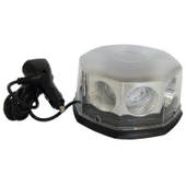 Mıknatıslı Tepe Lambası Cree Ledli Yuvarlak Kırmızı Mavi 12V / Laık110 - 1