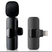 K9 iPhone için Lightning Kablosuz Tak Çalıştır Yaka Mikrofonu - 3