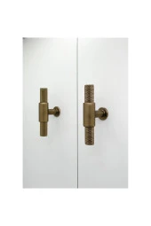 Handles Kulp Mobilya Dolap Mutfak Çekmece Kulpu 158 Mat Antik Sarı Düğme 10 Adet thumbnail 2