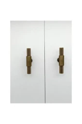 Handles Kulp Mobilya Dolap Mutfak Çekmece Kulpu 158 Mat Antik Sarı Düğme 10 Adet thumbnail 3