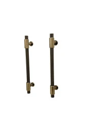 Erva Handles 158 Mat Antik Sarı Mobilya Tv Ünitesi Dolap Mutfak Çekmece Kulpu 128 Mm 10 Adet thumbnail 1