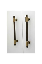 Erva Handles 158 Mat Antik Sarı Mobilya Tv Ünitesi Dolap Mutfak Çekmece Kulpu 128 Mm 10 Adet thumbnail 5