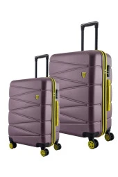 Louisiana Polo Büyük Ve Kabin Boy 2'li Valiz Seti  4x2 Teker Rose 1164 thumbnail 1