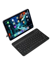 Wenn Tab Ultra 10.1" Uyumlu Kablosuz Bluetooth Şarj Edilebilir Mini Q Klavye - Siyah - 2