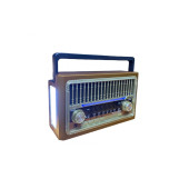 Ktf-1655 Nostalji Radyo Bluetooth Hoparlör El Feneri Usb Şarjlı - 3
